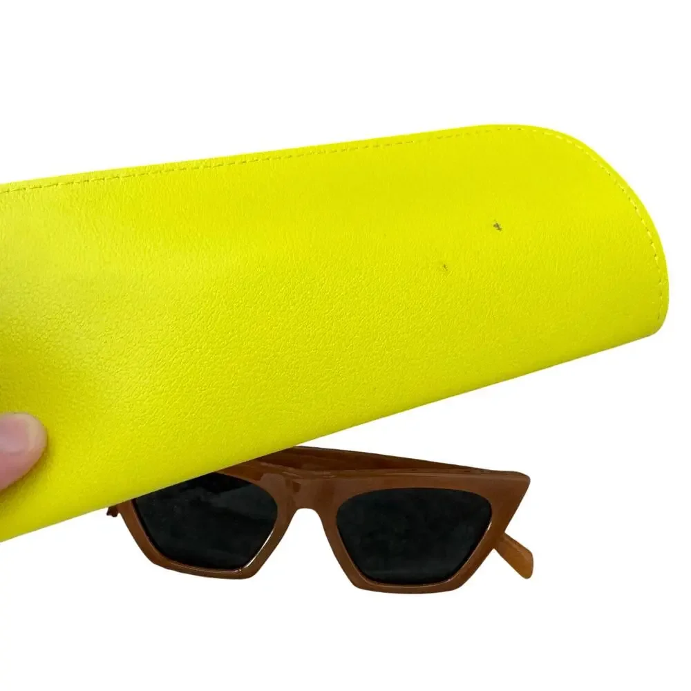 Mosanana Orange Square cat eye sunglasses